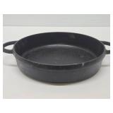 Unusual Vintage 10.5" 2-Handled Cast Iron Pan