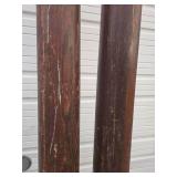 Pair of Antique Oak Architectural Pillars - Each 76"