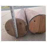 Pair of Antique Oak Architectural Pillars - Each 76"