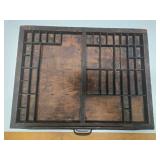 2 Antique Wooden Printer