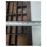 2 Antique Wooden Printer