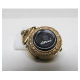 Antique Victorian Gold Filled Locket w/Onyx & Tiger Eye