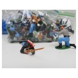 Large Lot of Vintage Plastic Toy Civil War Soldiers