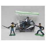 Large Lot of Vintage Plastic Toy Civil War Soldiers