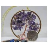 Group of Assorted Gemstone Wire Trees etc