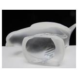 Hand Signed LALIQUE Glass Bird Figurine