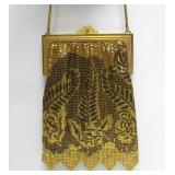 Gorgeous Larger Vintage Gold-Tone Metal Mesh Purse