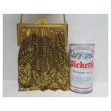 Gorgeous Larger Vintage Gold-Tone Metal Mesh Purse