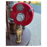 Great Looking Display Rack w/Fishing Rods & Vintage Fishing Net