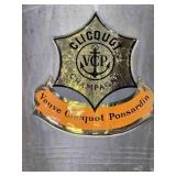 Vintage CLICQUOT Champagne Advertising Metal Ice Bucket