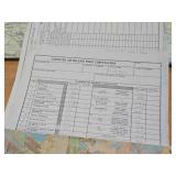 Estate Collection of Old Vintage US Military Pilot Flight Maps