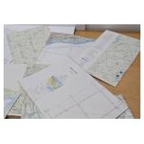 Estate Collection of Old Vintage US Military Pilot Flight Maps