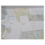 Estate Collection of Old Vintage US Military Pilot Flight Maps