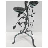 Neat Vintage Mid Century Metal 3-Tier Plant Stand