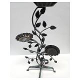 Neat Vintage Mid Century Metal 3-Tier Plant Stand