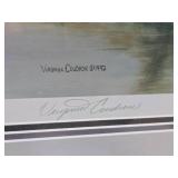 Framed Signed Numbered Native American Print by Virginia Coudron - "Chief Shakopee, Little Six"