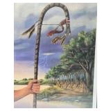 Framed Signed Numbered Native American Print by Virginia Coudron - "Chief Shakopee, Little Six"