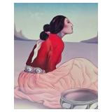 Beautiful Large Framed R.C. GORMAN Pencil Signed Lithograph