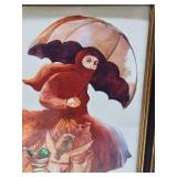 William Papas Framed Signed Numbered Print - "Kyria Katesina"