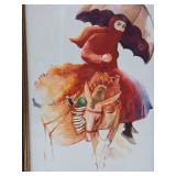 William Papas Framed Signed Numbered Print - "Kyria Katesina"