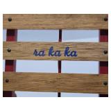 Quality Vintage German Doll or Teddy Bear Sized Wooden RA KA KA Snow Sled