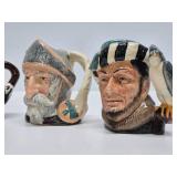 Group of Vintage Toby Mugs