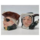 Group of Vintage Toby Mugs