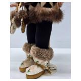 Excellent Large Handmade Alaskan Innuit Doll - 18"
