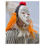 Large 18" Handmade African Masked Figure