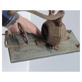 2 Antique Cast Iron Hand Crank Coffee Grinders - Atwood & Freidag