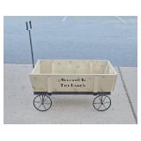 Indoor / Outdoor Wood & Iron Display Wagon