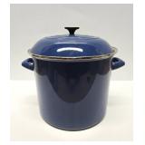 Larger Size Blue LE CREUSET Enameled Cooking Pot w/Lid