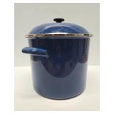 Larger Size Blue LE CREUSET Enameled Cooking Pot w/Lid