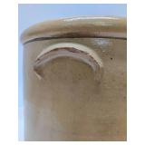 Antique 4 Gallon Salt Glaze Stoneware Crock - Hairline
