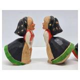 Group of Vintage Carved & Painted Wood Scandinavian Figures & Rabbits