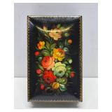 Quality Signed Vintage Handpainted Russian Lacquered Box