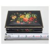 Quality Signed Vintage Handpainted Russian Lacquered Box