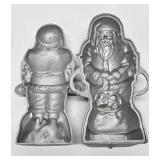 Larger Vintage 11.5" SANTA CLAUS Aluminum Christmas Mold