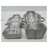 Larger Vintage 11.5" SANTA CLAUS Aluminum Christmas Mold