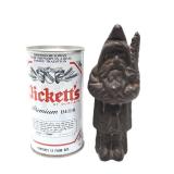 Original Old Vintage Santa Claus Cast Iron Coin Bank #2