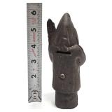 Original Old Vintage Santa Claus Cast Iron Coin Bank #2