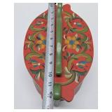Nicely Handpainted Rosemaled Scandinavian Wood Tine Box