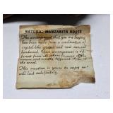 Mid Century Grape Cluster & Natural Root Display Sculpture