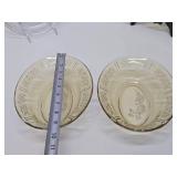 Collection of Original Vintage Pale yellow etc Depression Glass