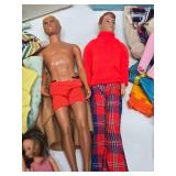 Very Nice Estate Lot of Vintage BARBIE Dolls Cases & Outfits