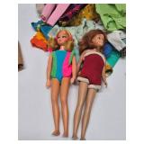 Very Nice Estate Lot of Vintage BARBIE Dolls Cases & Outfits