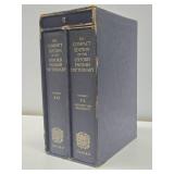Large Vintage Oxford Dictionary 2 Volume Box Set