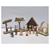 Very Nice Collection of Italian Carved Wood ANRI Figures & Displays