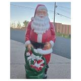 Nice Vintage SANTA CLAUS Christmas Blowmold