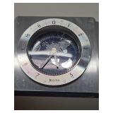 Heavy Chrome Deco BULOVA World Desk Clock